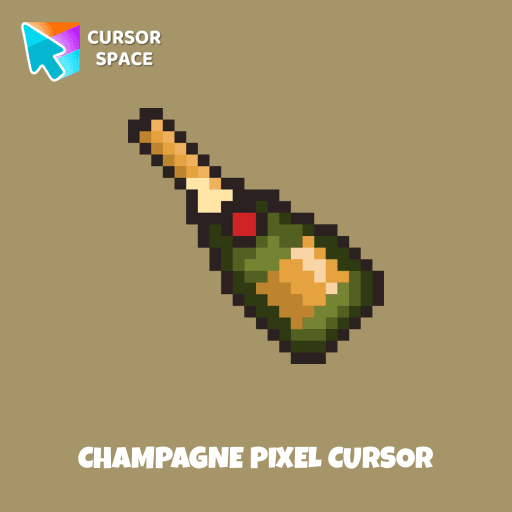 Champagne Pixel cursor arrow cursor